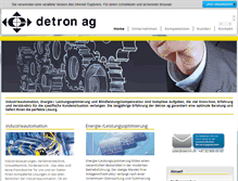 Tablet Screenshot of detron.ch